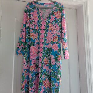 Women’s Lilly Pulitzer UPF 50+ Nadine Dress Multi Rose to the Occasion NWT XS